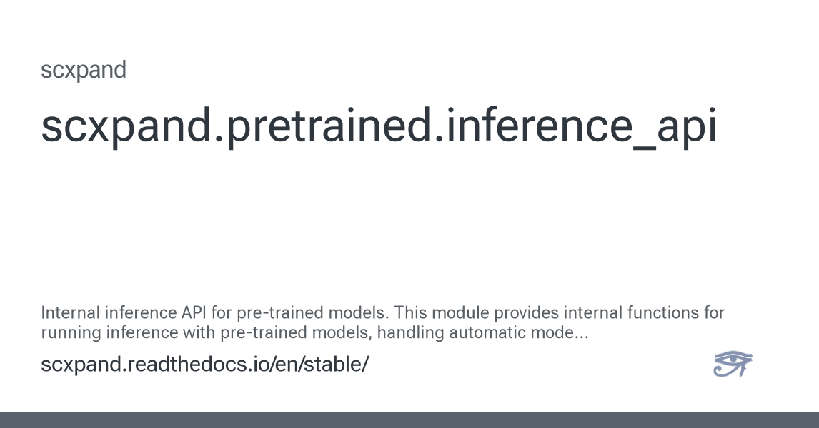 scxpand.pretrained.inference_api — scxpand 0.4.6 documentation